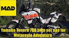 Yamaha Tenere 700 - Bike Set Up for Motorcycle Adventure