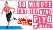 50 Minute At Home Fat Burning Plyo Workout 🔥Burn 700 Calories! 🔥