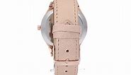Geneva Women's Quartz Metal and Polyurethane Watch, Color:Pink (Model: AM1659RG438-078)
