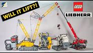 Will it lift?? LEGO Technic Liebherr LR 13000 extreme load test, comparison and price evaluation