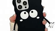 Cute Case for iPhone 13 Pro Max 6.7", 3D Kawaii Cartoon Phone Cases Black Briquettes Cute Silicone Phone Cover, Thick Shockproof Soft Retro Case for Girls Women Boys Teens