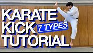Karate Kick Tutorial! List of 7 Kick Names!