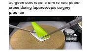 Amazing Surgical Skills 😍 • Surgeon uses robotic arm to fold paper crane during laparoscopic surgery practice. . . . 👉 All credit reserved to respective creator. 😊 📪 [DM for credit & removal request] 🙏 #robot #robotics | Dental Mentor