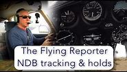 NDB tracking, NDB holds, ILS approach Southend - Private pilot PA28