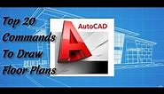 TOP 20 AUTO CAD COMMANDS FOR CIVIL DRAFTSMAN