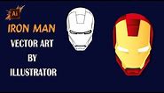 Iron Man Vector Art Drawing | Adobe Illustrator | Comic Art