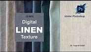 How do you create a linen texture in Photoshop? l #digitallearning #texture #linen