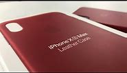 iPhone XS Max Product(RED) Leather Case - First Impressions
