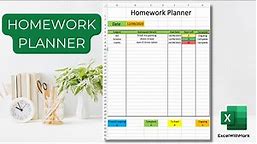 How To Make Homework Planner On Excel