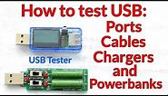 How to test USB Ports, USB Chargers, USB Cables and Powerbanks using USB Tester