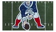 Pat Patriot logo painted on Gillette Stadium
