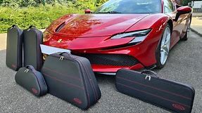 Ferrari SF90 Luggage Set Luxury travel Roadsterbags