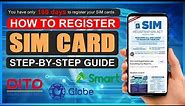 HOW TO REGISTER SIM CARD PHILIPPINES