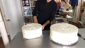 Supporting and Stacking a 5 tier Wedding Cake
