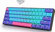 60% Wireless Gaming Keyboard 60 Percent RGB Backlit Hot-Swappable GT61 Mini Mechanical Keyboard Bluetooth Programmable (Gateron Yellow, Joker)