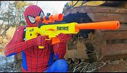 Sniper Spider Man Nerf War (Nerf Gun)