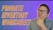 Probate Inventory Worksheet