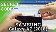 How to Insert SIM and SD in SAMSUNG Galaxy A7 (2018) - SIM & SD Slot