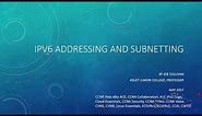 Understanding IPV6 Addressing and Subnetting