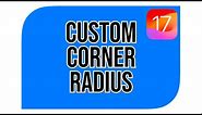 Custom Radius per Corner with UnEvenRoundedRectangle