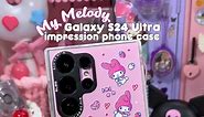 My Melody Galaxy S24 Ultra case! 🍓💗 I love the free mymelo phone theme so much!! this is the S24 impression case frm @SLBS ✨ Samsung brings SLBS x Sanrio accessories to Samsung Experience Store in SM Megamall ! they have Kuromi, My Melody, Hello Kitty, and Cinnamoroll accessories for S24 series and Galaxy Buds 🥰 also, don't forget to check them out on LAZADA PH for more KPOP coIIab accessories such as Stray Kids and BTS! LlNK lN MY BlO 🫶🏻 🌏 Sanrio x Samsung accessories are available at SLB