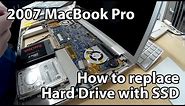 2007 MacBook Pro Repair - Replace HDD with SSD