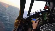 E-2 Hawkeye cockpit view landing on an Aircraft Carrier