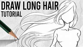 How to draw LONG HAIR | Tutorial for Beginners | DrawlikeaSir