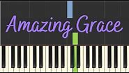 Easy Piano Tutorial: Amazing Grace with free sheet music