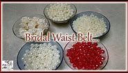 #183 DIY || Make Waist Belt With Pearls || Kamarband || Vaddanam || Jewellery Making at Home