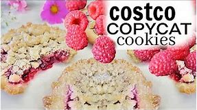 Easy Raspberry crumble cookies |Easy Costco copycat recipe | Only 4 ingredients BEST EVER!
