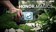 Will the HONOR Magic5 last a whole day of heavy use? 🤨