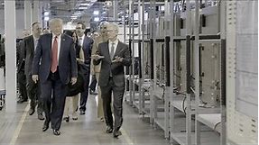 President Trump and Tim Cook Tour an Apple Facility in Austin, Texas