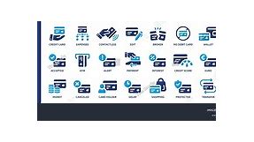 Credit Card Icon Set Containing Payment Stock Vector (Royalty Free) 2384854301 | Shutterstock