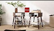 Best Choice Set of 2 Mid-Century Modern End Tables: Versatile Appeal