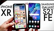 Samsung Galaxy S21 FE Vs iPhone XR! (Comparison) (Review)