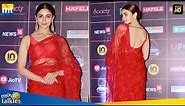 Ranbir Kapoor's GF Alia Bhatt Looking Super Hot In Red Backless Saree At News 18 Awards 2019