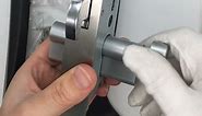 Keyed Black Sliding Patio Door Lock with Double Hook for Aluminum Frame Door