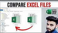 How To Compare Excel Files For Any Changes | Compare Two Excel Workbooks for Differences | Excel