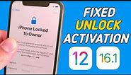 Fixed iPhone Locked To Owner ! How To Unlock iCloud Activation ! Fixed Disable Apple ID iOS 12/16/17
