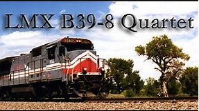 LMX B39-8 Quartet in Castle Rock, Colorado, Aug. 22, 1992; LMX B39-8 nos. 8572, 8535, 8541, 8531