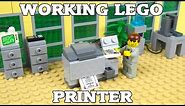 How To Build A Working Lego Printer & Photocopier