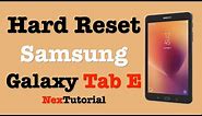 How to Factory Reset Samsung Tab E 2021 | Hard Reset Samsung Tab E SM-T560NU | NexTutorial