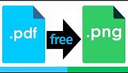 How to Convert PDF to PNG for FREE in Mac | without any software or website