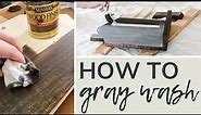 Grey Wash Wood How To (With Stain and Paint)