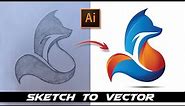 Adobe Illustrator Tutorial : Create a Vector Logo From a Rough Sketch