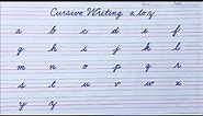 How to write English Cursive writing a to z | Small letters abcd | Cursive handwriting practice abc