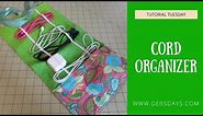How to Sew a Homemade Roll Up Charger Cord Organizer - DIY Sewing Project