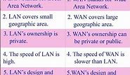 Difference Between LAN And WAN | LAN Vs WAN