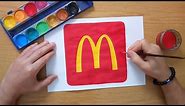 How to draw the McDonald's logo 2021